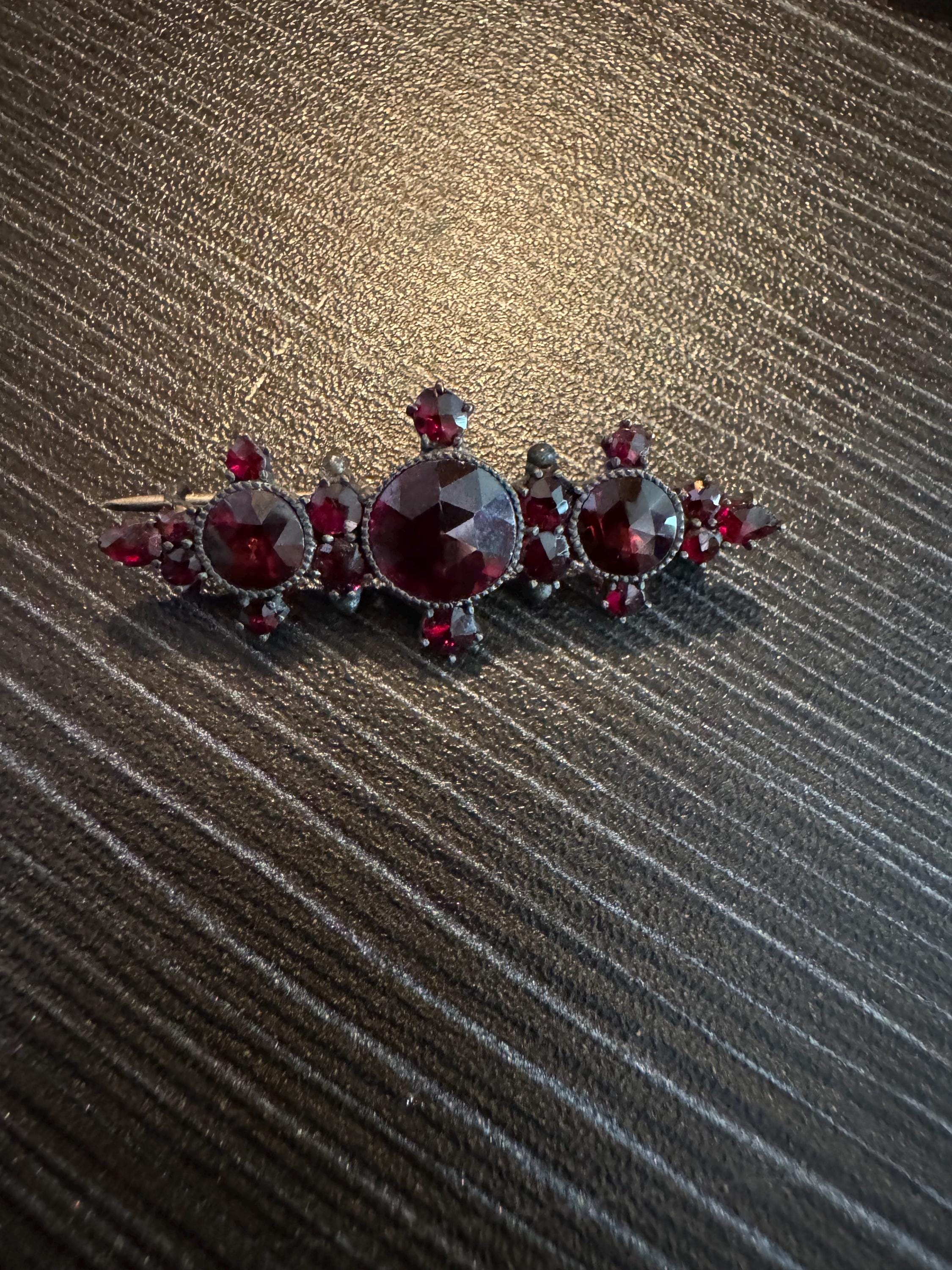 Antique Bohemian Garnet Brooch/Pin.