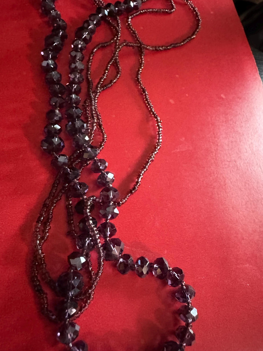Beautiful Amethyst Beaded Necklace.