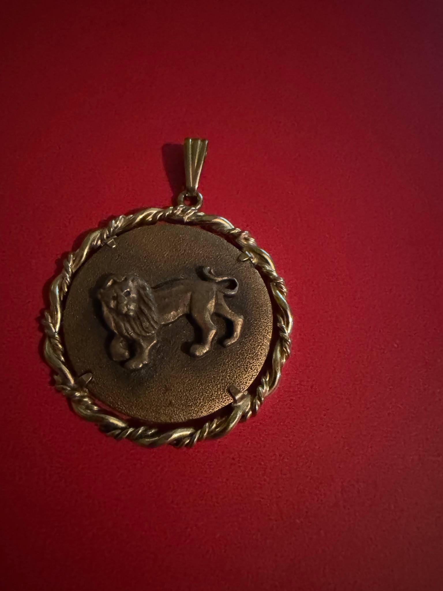 Anson Pewter Taurus/Rope Pendant