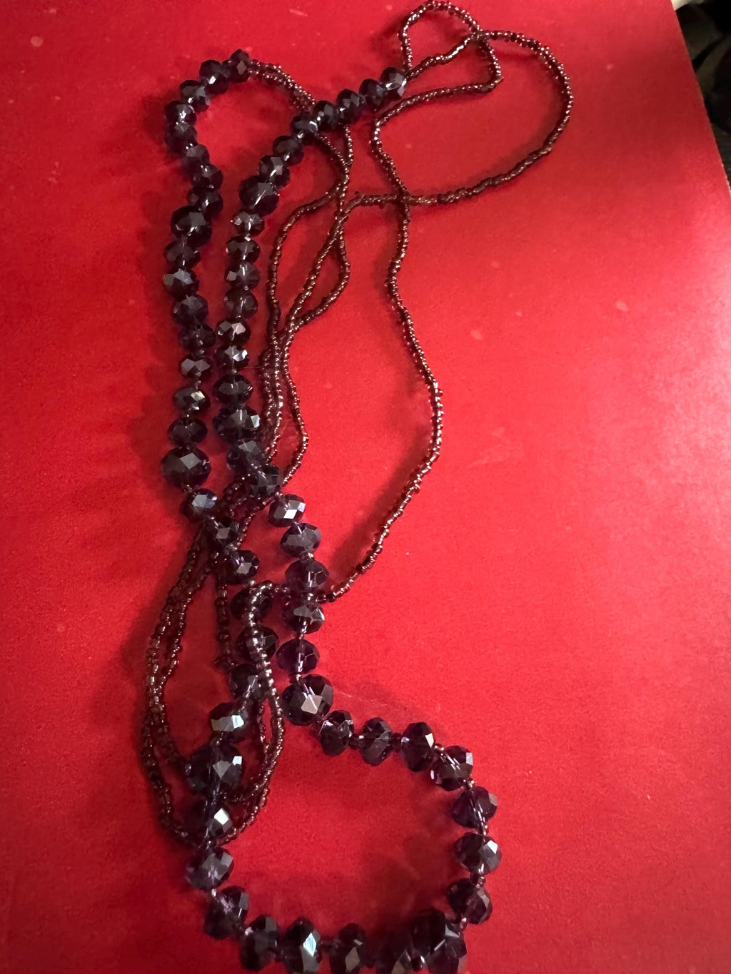 Beautiful Amethyst Beaded Necklace.