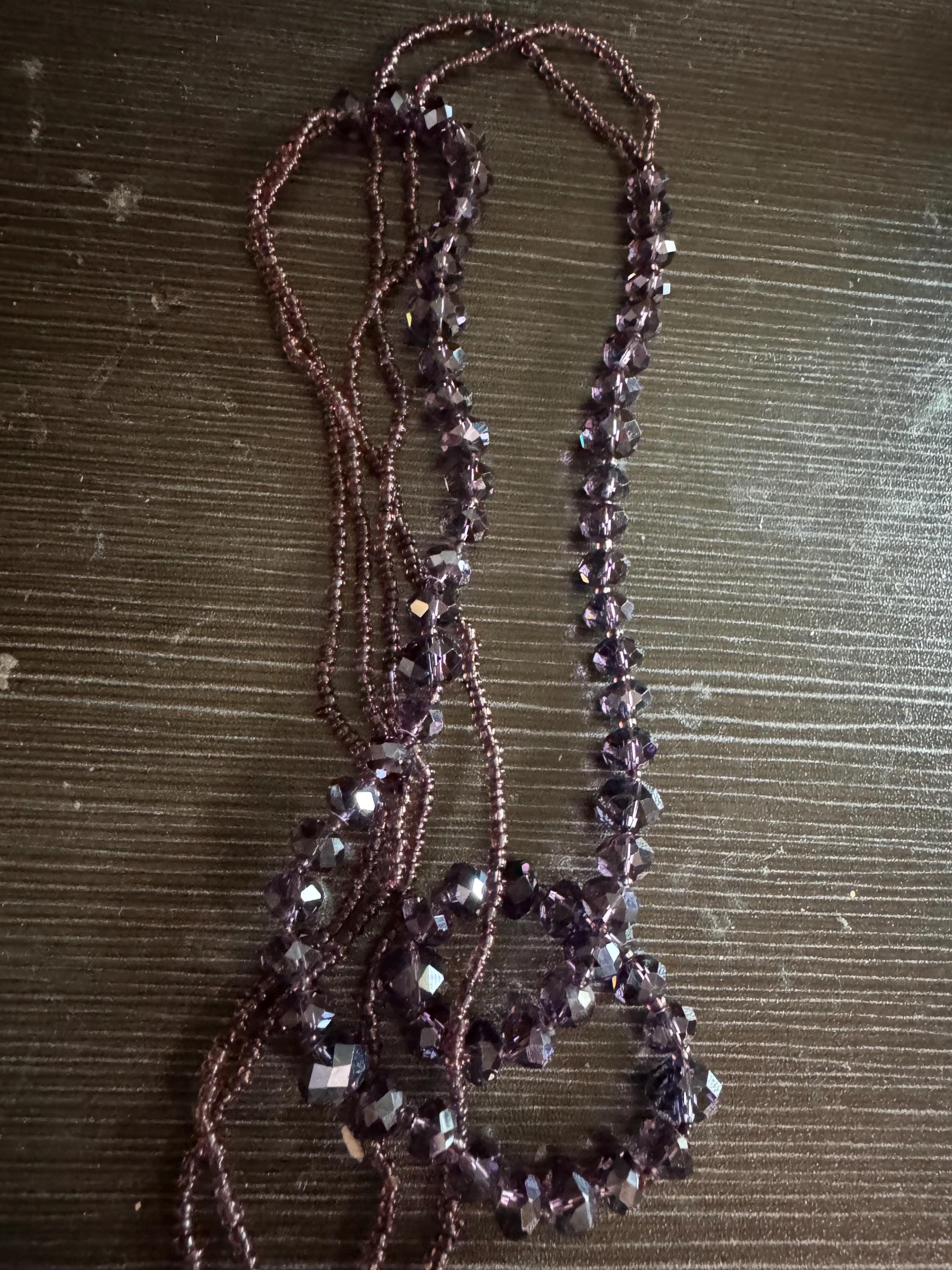 Beautiful Amethyst Beaded Necklace.