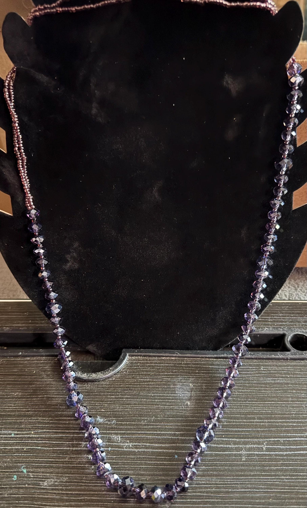 Beautiful Amethyst Beaded Necklace.