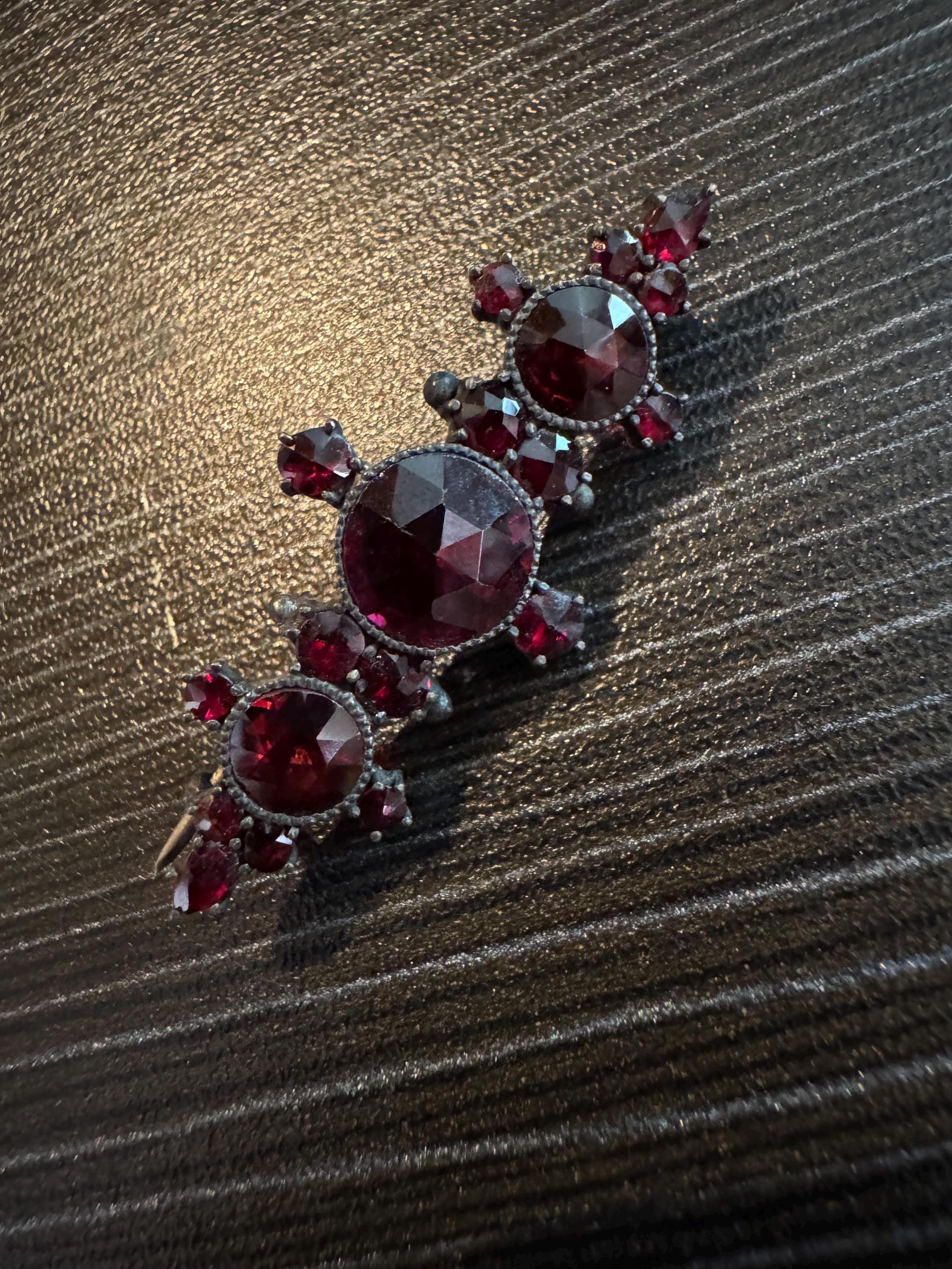 Antique Bohemian Garnet Brooch/Pin.